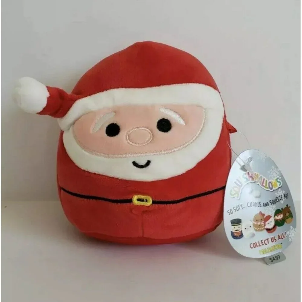 NWT SquishMallows 5 inch Super Soft Santa Christmas Mini St Nick Kellytoy Squish